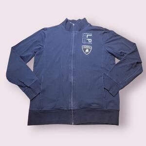 Automobili Lamborghini Iconic Navy Full‑Zip Sweatshirt Jacket Women’s Large –EUC